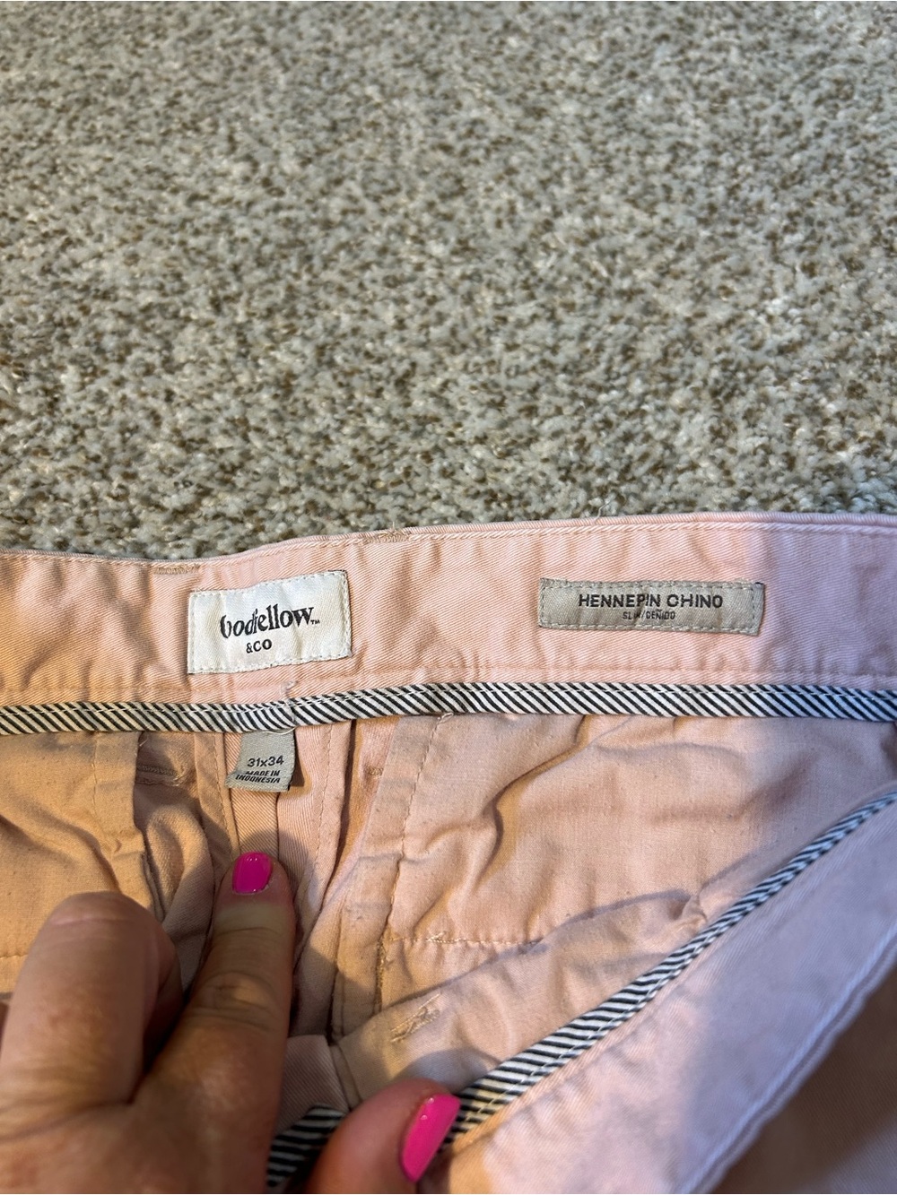 Goodfellow & Co Light Pink Chino Pants - Picture 2 of 2